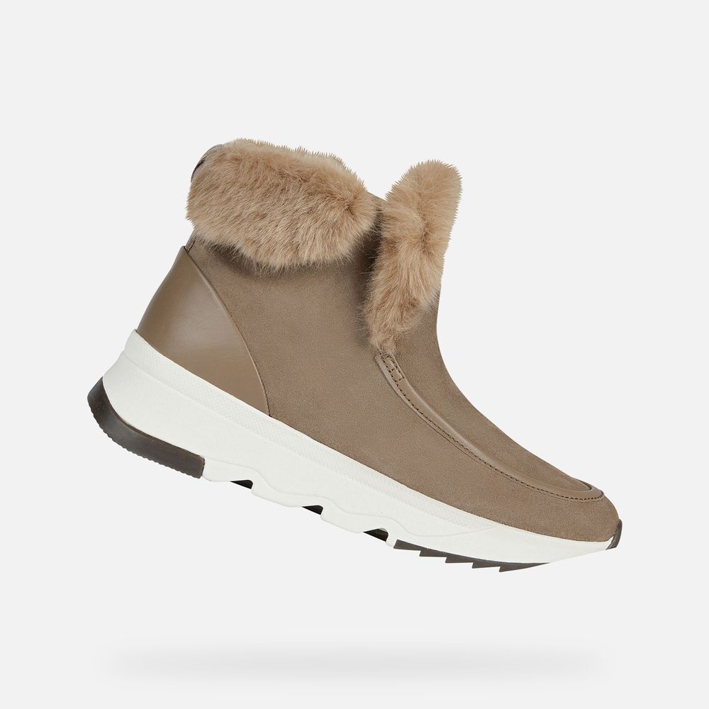 Geox Bayan Ankle Bot Koyu Bej Rengi - Falena Abx - KCX-942305